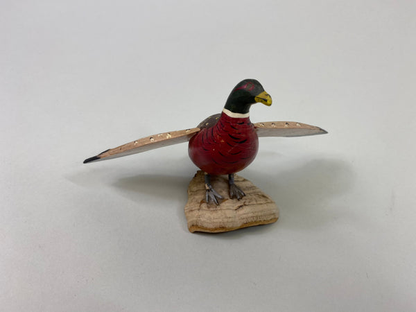 Miniature Carved Pheasant (P53)