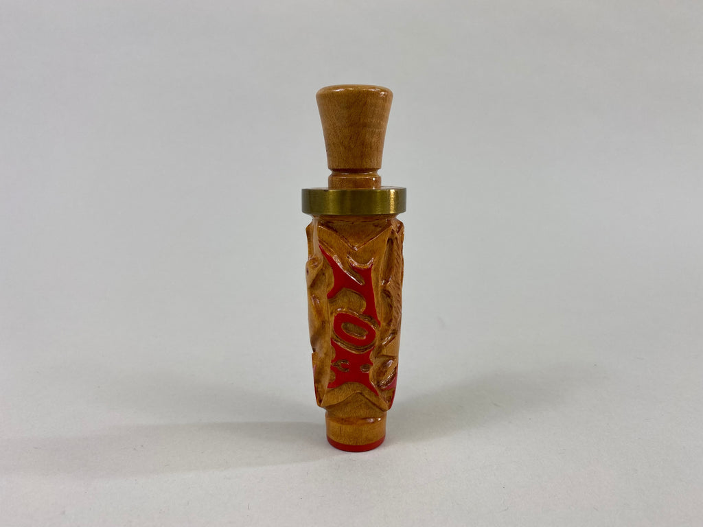 S. Sofranko Unique Carved Wood Duck Whistle (#P69) - Muddy Water