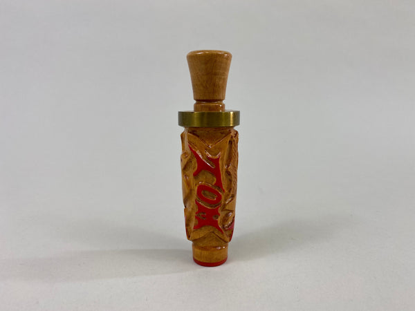 S. Sofranko Unique Carved Wood Duck Whistle (#P69)