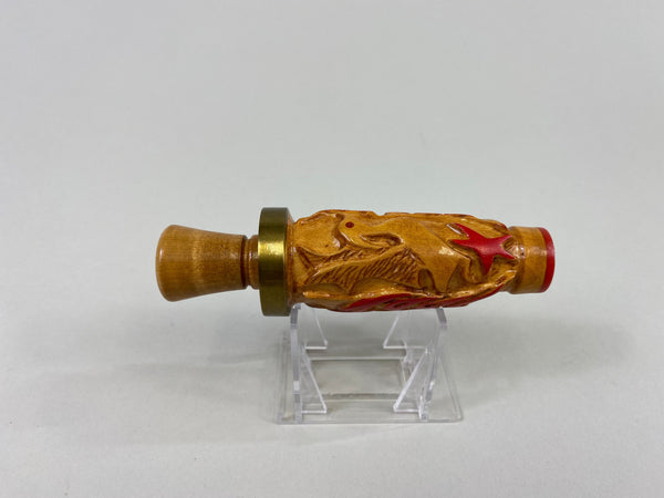 S. Sofranko Unique Carved Wood Duck Whistle (#P69)