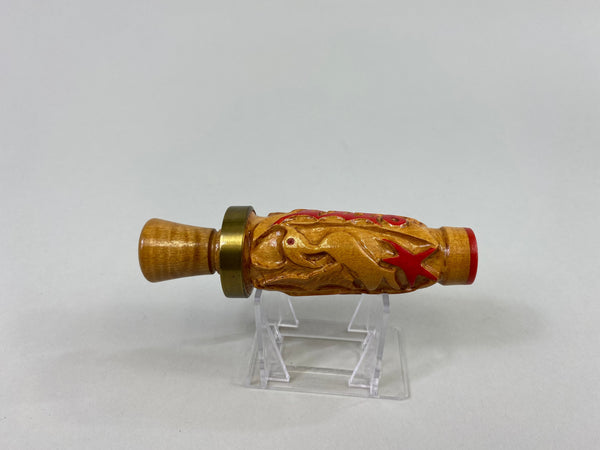 S. Sofranko Unique Carved Wood Duck Whistle (#P69)