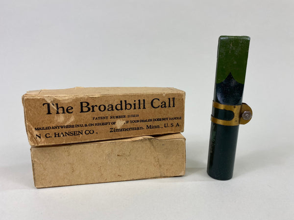 N. C. Hansen Co. Broadbill Duck Call in Original Box (#P77)