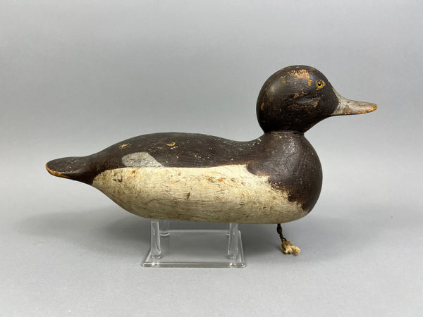 Mason Glass Eyes Redhead Hen, Original Paint, Circa 1920's (#6379)