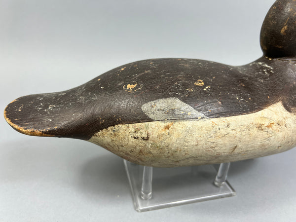 Mason Glass Eyes Redhead Hen, Original Paint, Circa 1920's (#6379)