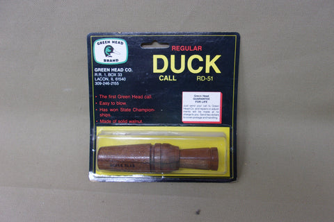 Green Head RD-51 Duck Call in Original Unopened Package (Q64)