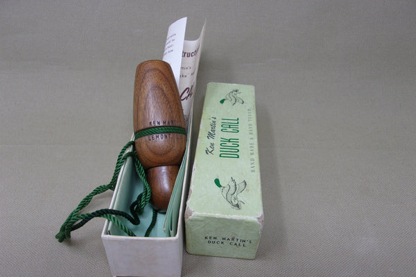 Ken Martin Duck Call in Original Box with Paperwork (#R43)