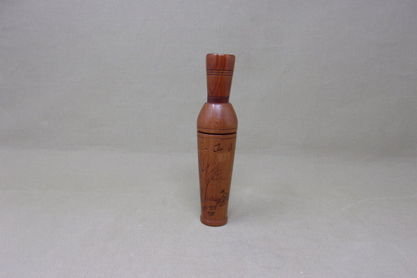 Tom Dennison with Carved Scenery on Barrel (#T66)