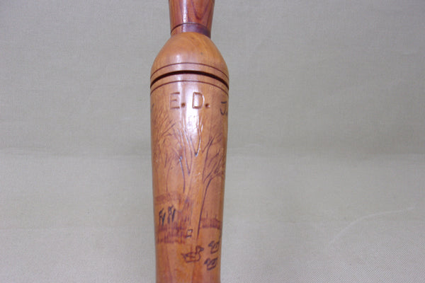 Tom Dennison with Carved Scenery on Barrel (#T66)