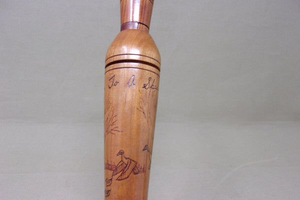 Tom Dennison with Carved Scenery on Barrel (#T66)