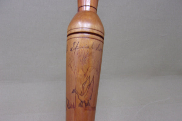 Tom Dennison with Carved Scenery on Barrel (#T66)