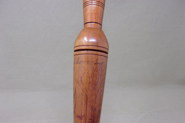 Tom Dennison with Carved Scenery on Barrel (#T66)