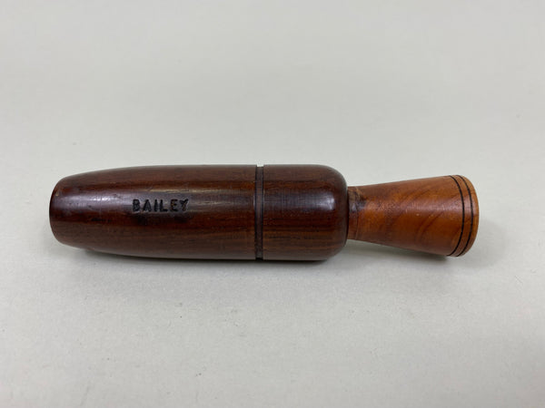 Fred Bailey Duck Call, Brand on Barrel (#V22)