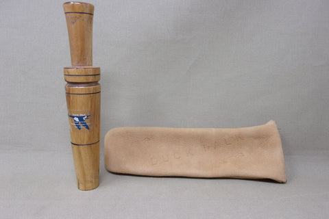 John Spotts Duck Talk Goose Call with Leather Bag (#V28)