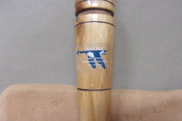 John Spotts Duck Talk Goose Call with Leather Bag (#V28)