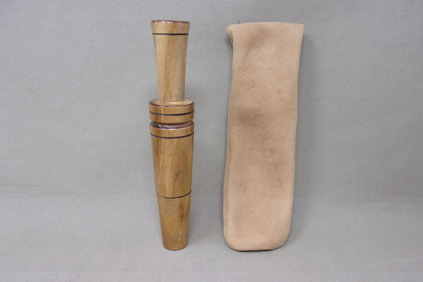 John Spotts Duck Talk Goose Call with Leather Bag (#V28)