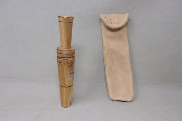 John Spotts Duck Talk Goose Call with Leather Bag (#V28)