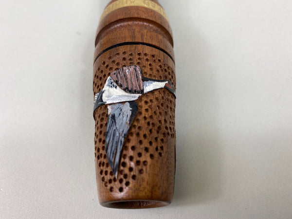 Green Head Adjustable Duck Call with Carved Pintail (#VV2)