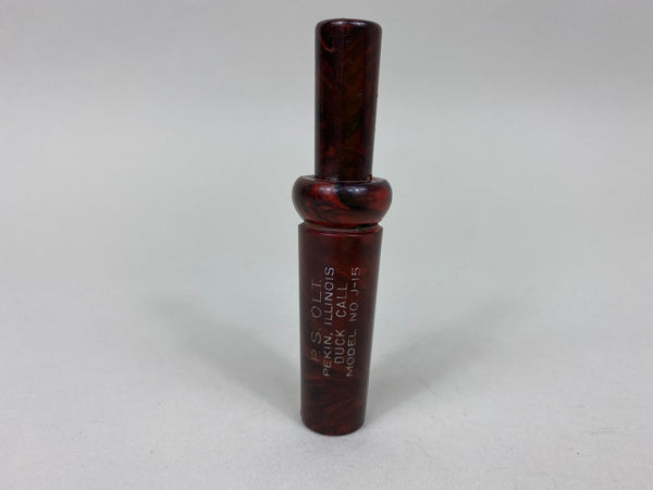 P. S. Olt Duck Call, Model No. J-15, Bakelite (#X61)