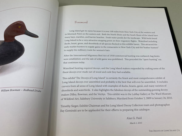 The Decoys of Long Island Exhibited at the Ward Museum of Wildfowl Art