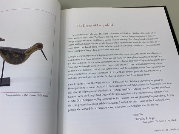 The Decoys of Long Island Exhibited at the Ward Museum of Wildfowl Art