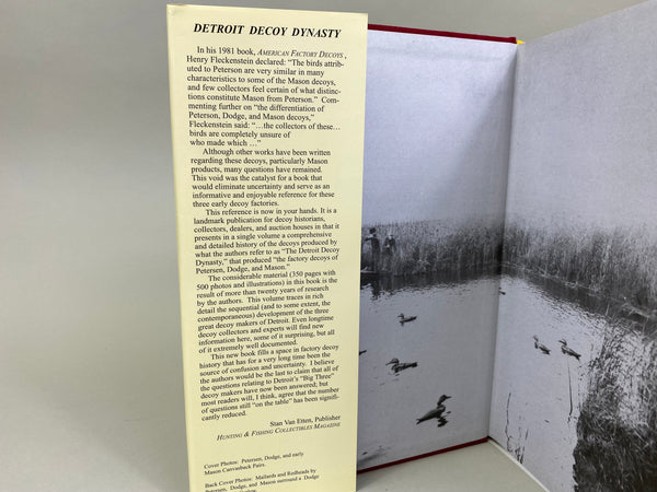Detroit Decoy Dynasty The Factory Decoys of Petersen, Dodge, and Mason by Ron Sharp and Bill Dodge
