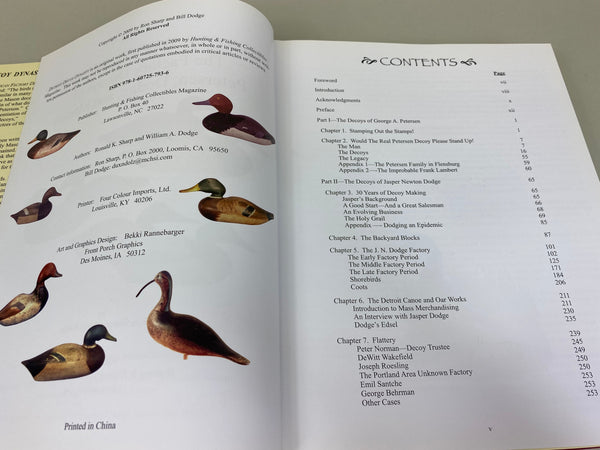 Detroit Decoy Dynasty The Factory Decoys of Petersen, Dodge, and Mason by Ron Sharp and Bill Dodge