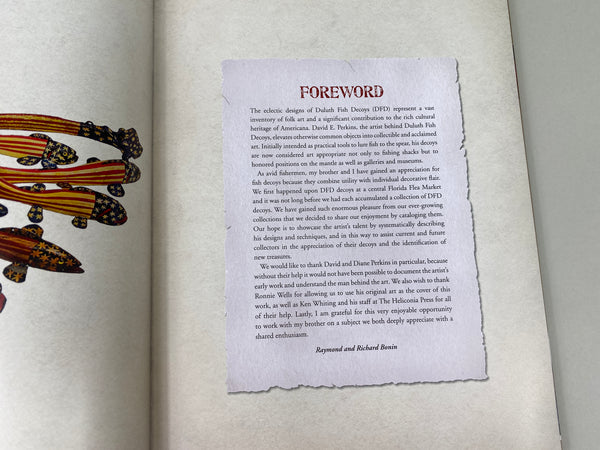 Duluth Fish Decoys by artist David E. Perkins, book written by Richard and Raymond Bonin