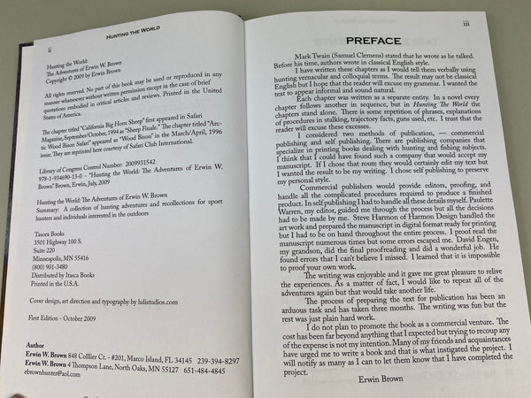 Hunting The World The Adventures of Erwin W. Brown