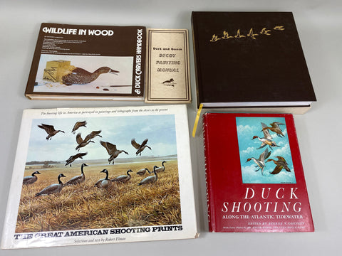 Lot of 5 Various Reference, Carving, and Hunting Books