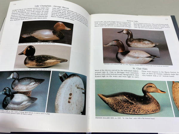 Mason Decoys A Complete Pictorial Guide, Hardcover Book