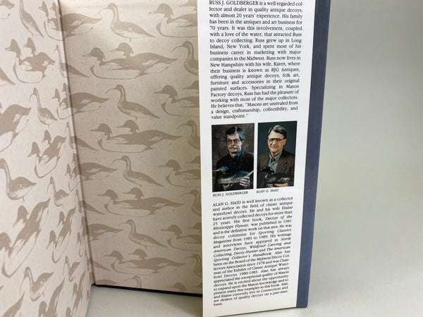 Mason Decoys A Complete Pictorial Guide, Hardcover Book