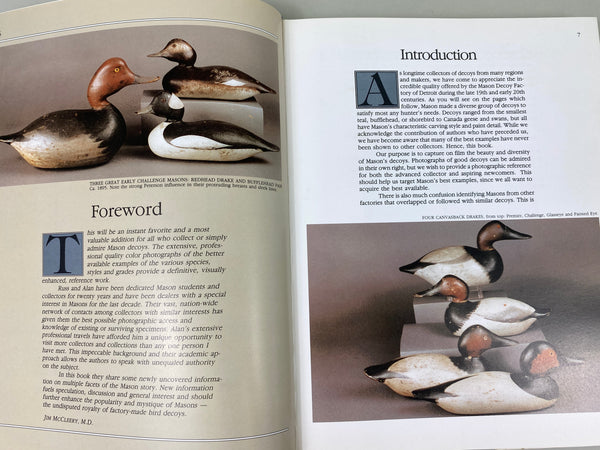 Mason Decoys A Complete Pictorial Guide by Russ J. Goldberger & Alan G. Haid