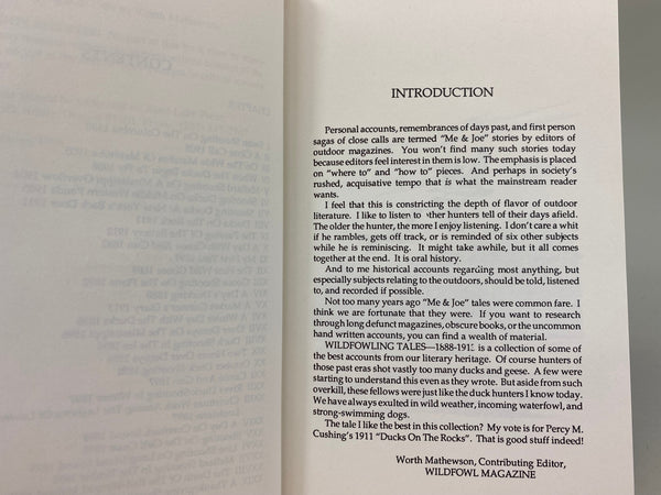 Old Wildfowling Tales, Volumes I & II, Worth Matthewson, Sand Lake Press