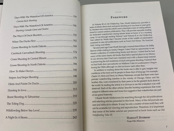 Old Wildfowling Tales 1877-1910 Volume III, by Worth Mathewson