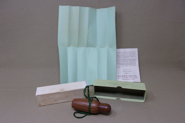 Ken Martin Duck Call in Original Box with Paperwork (#R43)