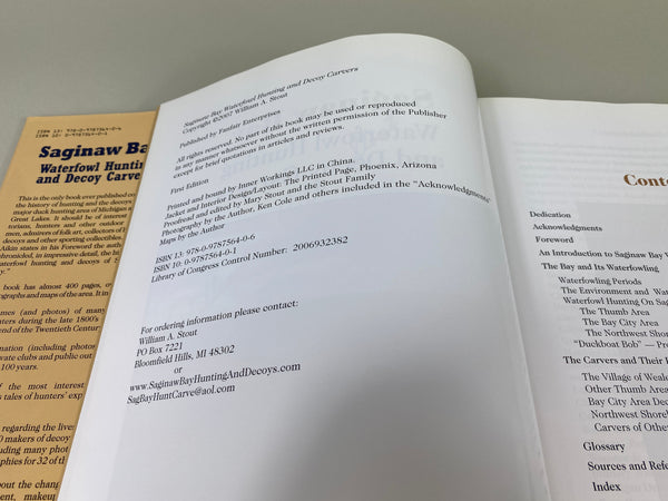 Saginaw Bay Waterfowl Hunting and Decoy Carvers, by William Stout