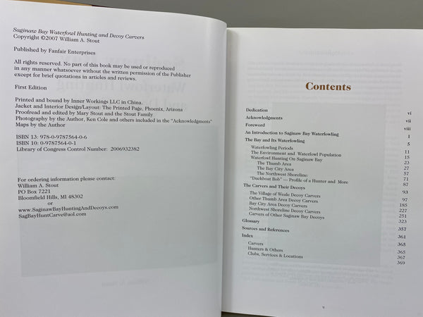 Saginaw Bay Waterfowl Hunting and Decoy Carvers, by William Stout