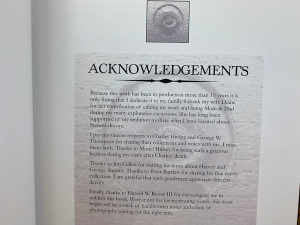 The Essential Guide to Stevens Decoys - -Collectors Edition #452 of 500