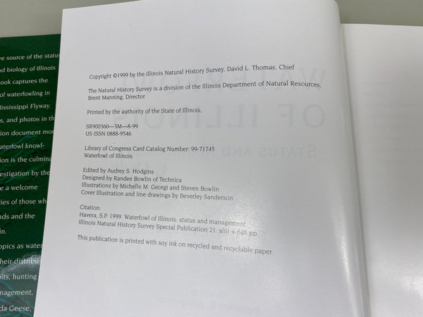 Waterfowl of Illinois Status and Management by Stephen P. Havera