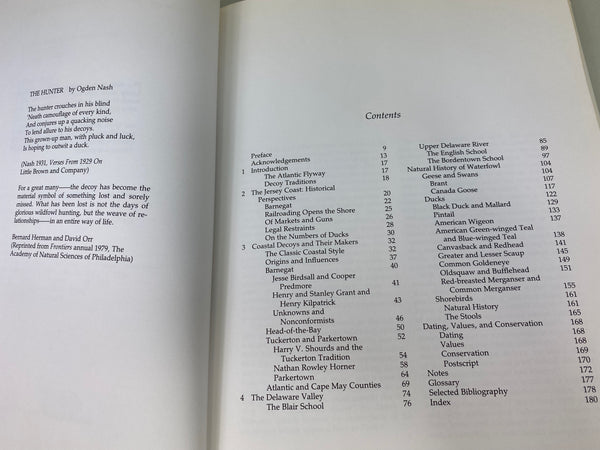 Working Decoys of the Jersey Coast and Delaware Valley by Kenneth L. Gosner