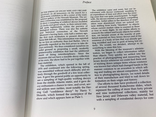 Working Decoys of the Jersey Coast and Delaware Valley by Kenneth L. Gosner
