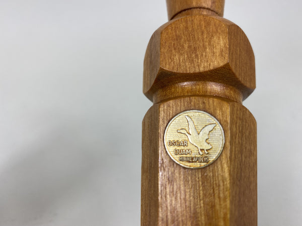 Rare Oscar Quam Octagon Duck Call, Original Tube and Paperwork (#K116)