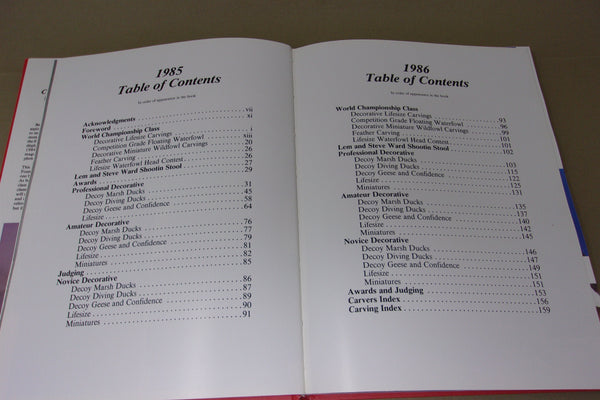 Championship Carving Best in World 1985 and 1986, by Tricia Veasey