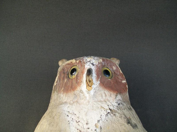 Rare Herters Owl with Dead Crow and Two Standing Crows, Balsa Wood