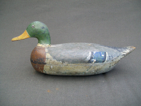 Illinois River Mallard Drake, Schoenheider, Sr.?  - Circa Early 1900's.  (#1200)