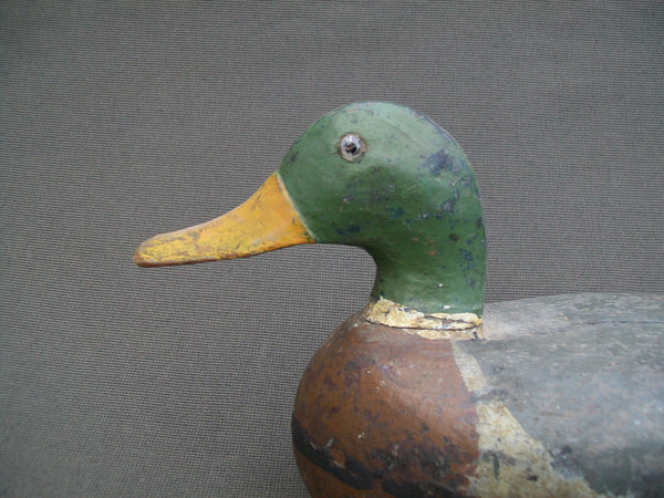 Illinois River Mallard Drake, Schoenheider, Sr.?  - Circa Early 1900's.  (#1200)