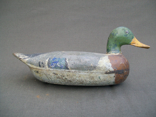 Illinois River Mallard Drake, Schoenheider, Sr.?  - Circa Early 1900's.  (#1200)