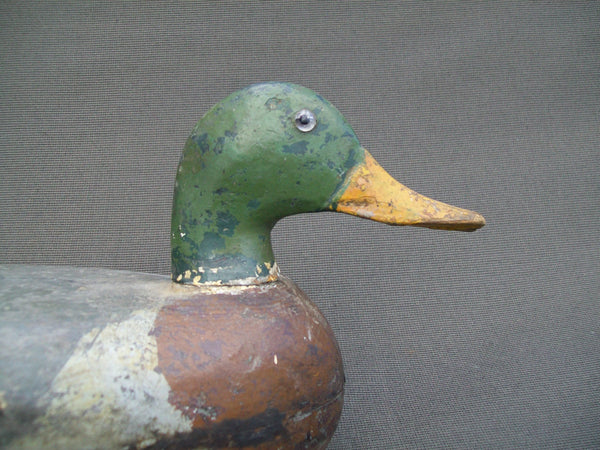 Illinois River Mallard Drake, Schoenheider, Sr.?  - Circa Early 1900's.  (#1200)