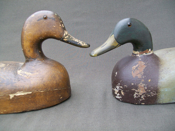 Burton Lange Mallards Pair, Original Paint
