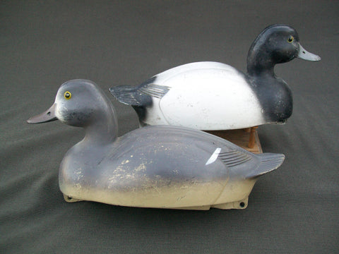 Very Early PS Olt Blue Bill Pair Working Decoys  (#1778)